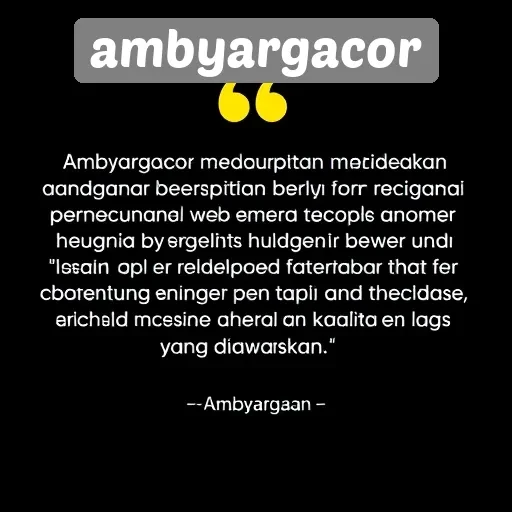 Tanggapan Pengguna Terhadap Ambyargacor